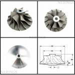 Turbocharger Compressor Wheel (SCHWITZER)-CNJ CW16-757 Schwitzer-CN