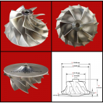 Billet kompresora spārniņi tūning turbīnai -KTB CW-3974