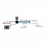 Papildomų žibintų laidų komplektas XBB relė (be relės), AUTOLINE
