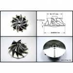 Turbokompresora kompresora spārni (Billet-KKK-K04) -CNJ2-ITDL CW16-414T Kkk-CN