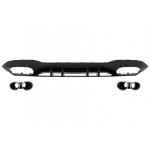 Rear Bumper Valance Diffuser suitable for Mercedes A-Class V177 Sedan (2018-) Chrome Exhaust