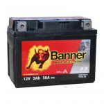 Moto Banner akumulators AGM 12V 3Ah 40A 114x71x86mm