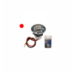 Salono lempa LED, 12V, raudona, atspari vandeniui, 21.5mm, įleidžiama