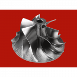 Billet compressor wheel for upgraded/tuning turbocharger (26.85x38.00 / 6+6 (Garrett)) -KTB CW-1257