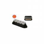 LED &Scaron;vyturys 4 LED Pavir&scaron;inis Geltonas R65 12-24V