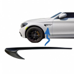 Side Fender Vents Trim Wing suitable for Mercedes C-Class W205 S205 E-Class W213 S213 Piano Black