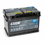 Akumuliatorius EA722 EXIDE PREMIUM 72AH 278X175X175 -/+ 720A