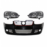 Front Bumper with Xenon Look Headlights RHD suitable for VW Golf 5 V Mk5 (2003-2007) Jetta (2005-2010) GTI Design