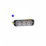&scaron;vyturėlis 3-LED pavir&scaron;inis mėlynas 12-24V R65 ST3 1kl.