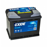 Akumuliatorius EB621 EXIDE EXCELL 62AH 242X175X190 +/- 540A