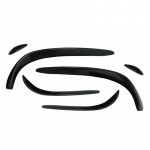 Front Bumper Splitters Fins Flaps Aero suitable for Mercedes C-Class W205 S205 C205 A205 (2015-2018) C43 Design Piano Black