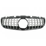 Front Grille suitable for Mercedes SLC-Class R172 Facelift (2016-2019) GT-R Panamericana Design Black/Chrome