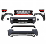 Body Kit suitable for Land Range Rover Sport L320 Facelift (2009-2013) Autobiography Design Black / Red Grille Edition