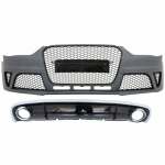 Front Bumper with Rear Bumper Valance Diffuser & Exhaust Tips suitable for Audi A4 B8 Facelift (2012-2015) Limousine Avant RS4 D