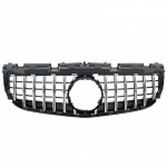 Front Grille suitable for Mercedes SLC-Class R172 Facelift (2016-2019) GT-R Panamericana Design Black Chrome