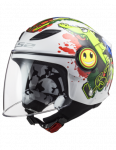 LS2 OF602 FUNNY CROCO GLOSS WHITE atviras &scaron;almas