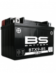 BS-BATTERY BTX9-BS 12V8Ah moto (YTX9-4YTX9-BS) Linhai M150, 200 akumuliatorius