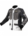 LS2 NORWAY MAN JACKET BLACK GREY YELLOW vyri&scaron;ka tekstilinė striukė