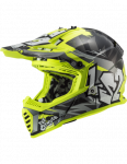 LS2 MX437 FAST EVO CRUSHER BLACK H-V YELLOW krosinis &scaron;almas
