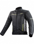 LS2 SHADOW MAN JACKET BLACK TITANIUM H-V YELLOW vyri&scaron;ka tekstilinė striukė