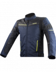 LS2 SHADOW MAN JACKET BLUE BLACK H-V YELLOW vyri&scaron;ka tekstilinė striukė
