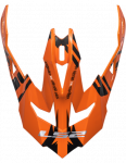 LS2 PEAK MX470 EMPEROR BLACK ORANGE pakaitinė vir&scaron;ūnė