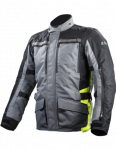 LS2 LANCE MAN JACKET GREY BLACK YELLOW vyri&scaron;ka tekstilinė striukė