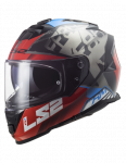 LS2 FF800 Storm SPRINTER Black Red Titanium uždaras sportinis &scaron;almas
