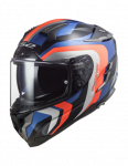 LS2 FF327 CHALLENGER GALACTIC GL.BLUE FL.ORANGE uždaras sportinis &scaron;almas