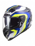 LS2 FF327 CHALLENGER GALACTIC GL.WHITE YEL.BLUE uždaras sportinis &scaron;almas