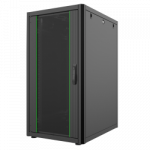 Pastatoma komutacinė spinta 22U, 800x600 mm, juoda