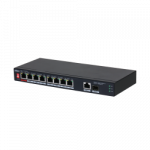 10 prievadų komutatorius PFS3110-8ET1GT1GF-96, 8PoE, Gigabit uplink