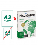 Biuro popierius NAVIGATOR UNIVERSAL, A3, 80 g/m2, 500 lapų
