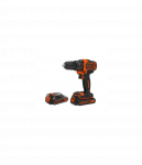 Black&Decker 18v2G DD w 400mA ch in kitbox 2 batts BDCDD186KB-QW | BLACK & DECKER