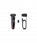 Braun | Shaver | 51-R1000s | Operating time (max) 50 min | Wet & Dry | Black/Red