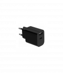 Gembird 2-port universal USB charger (A+C), 2.4 A | TA-UC-2AC12-01-BK