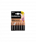 Baterijos DURACELL AA, LR6, 6vnt