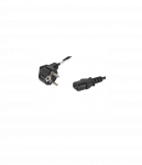 Lanberg | CEE 7/7 to IEC 320 C13 Power Cord | CA-C13C-10CC-0018-BK
