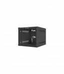 Lanberg | Rack cabinet 10" wall-mount 4U/280x310 (flat pack) with glass door | WF10-2304-10B | Black