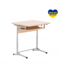 Mokyklinis stalas NOWY STYL, E-172/1 ALU, vienvietis