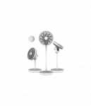 Cecotec EnergySilence 2600 Sunflower Portable | Stand Fan | Diameter 33 cm | Number of speeds 12 | Oscillation | 22 W | Remote c