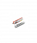 ColorWay | CW-CHE44W | Power socket, 4 EU sockets