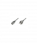 Digitus | Power Cord Cable | Power Cord, Schuko (CEE 7/7) - C13 M/F, H05VVF3G 0.75qmm | Black