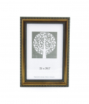 Nuotraukų rėmelis, plastikinis, A4, 21x29,7 cm, rudos sp. su ornamentu