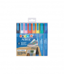 Akriliniai žymekliai CARIOCA, 8 vnt., 1.8 - 2.5 mm