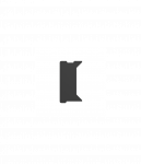 Genesis | Holm Modular Side Desk Top Left 40cm | NDS-2278 | Anthracite Black