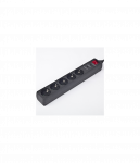 EnerGenie | Surge Protector SPG5-C-5/ 1.5 m/ 5 Sockets/ Black