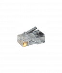 Logilink | MP0002 | CAT5e Modular PlugSuitable for 8P8C Round CablePlug unshieldedGold-plated contacts | Transparent