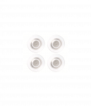 Stiklinės lentos magnetai NOBO CLEAR, 4 vnt./pak., 32 mm, skaidrūs