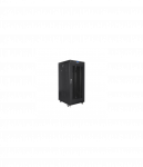 Lanberg | Rack cabinet 19" free-standing 22U/800x800 (flat pack) with glass door, LCD | FF01-8822-23BL | Black